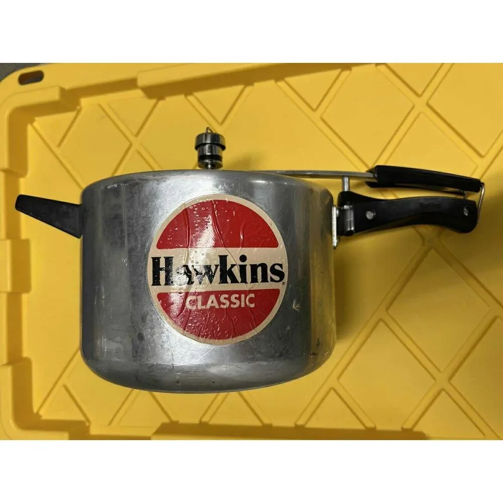HAWKINS Classic Model 5 Liter 5L Aluminum PRESSURE COOKER Complete EASY TO USE
